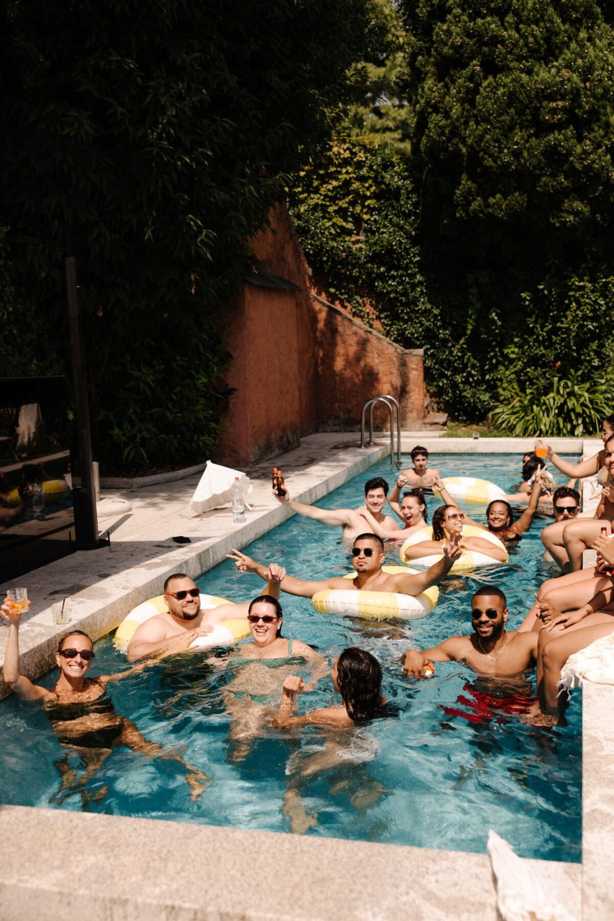 italy pool party